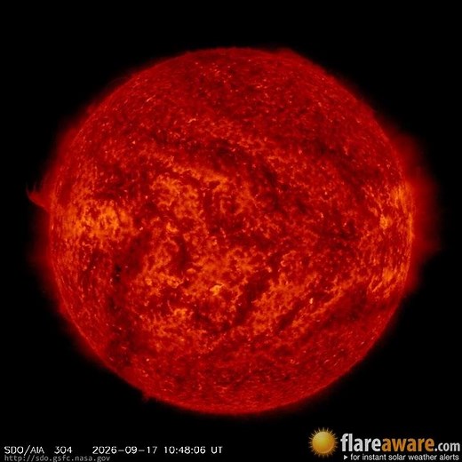 16 Sep - 17 Sep: 24 Hour Solar Activity (Earth Facing; Solar Storm, Sunspot, Solar Flare, CME)