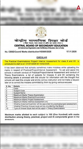 CBSE Class 10 and 12 Practical Date Sheet 2025-26 Out 🔥🔥#cbseclass12 #class12