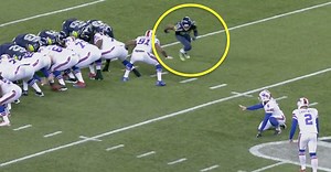 Richard Sherman got away with absolutely crushing the opposing kicker