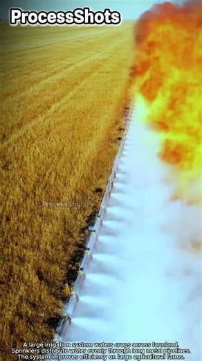 Modern Irrigation System: Efficient Water Distribution Across Large Farmlands #process #worker