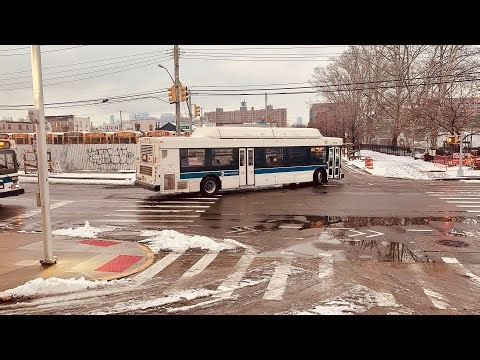 MTA NYCT: B61/ B63 action @Atlantic Ave and Court St+ brief action at the IKEA Terminal