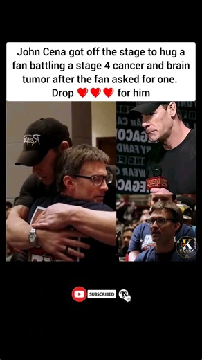 John Cena’s Heartwarming Hug for a Cancer Warrior ❤️🙏 | A Moment of Pure Humanity