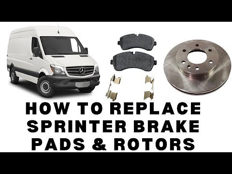 How to Replace Front Rotors / Brake Pads Mercedes Sprinter