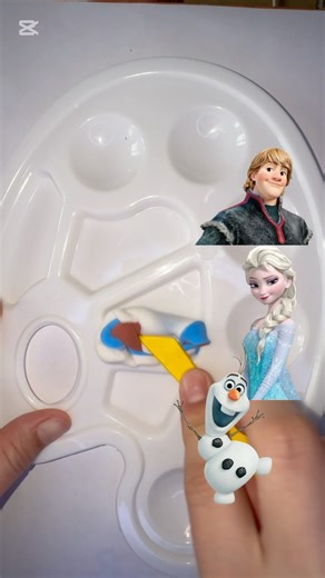 Mix Clay Elsa, Anna and Christoph #blend #blendfrozen #mixcolor #mixcolour #frofrom #elsaanna