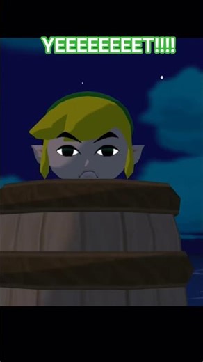 #zeldawindwaker Looks like Link is blasting off again! *ting!*