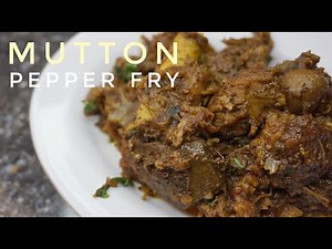 Mutton Pepper Fry recipe | mutton fry recipe | mutton recipes | how to make mutton fry | #muttonfry