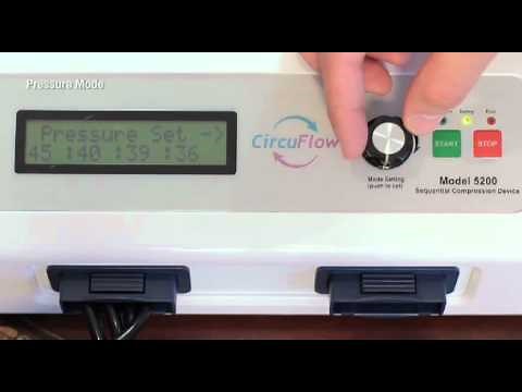 CircuFlow™ 5200 Lymphedema Compression Pump: Pressure Mode Operation