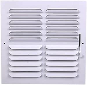 HVAC Premium 14" X 12" 2-Way Fixed Curved Blade AIR Supply Diffuser - Vent Duct Cover - Grille Register - Sidewall or Ceiling - High Airflow - White
