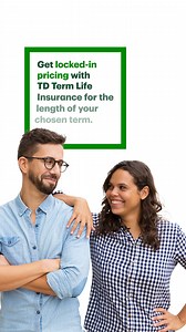 6.4K views | TD Term Life Insurance premiums are guaranteed not to change over the length of the policy term. | TD Insurance | Facebook