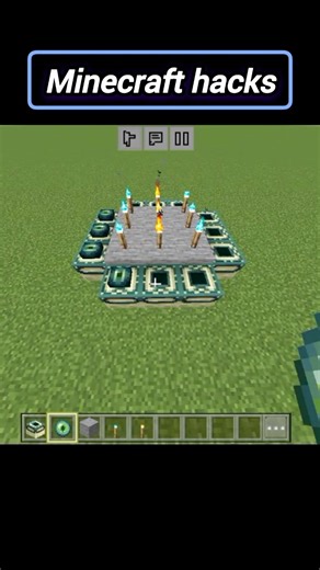 "Torch Floating in Air!? Minecraft hacks 🤯"#viral #game #minecraft