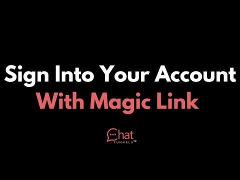 Sign Into your account with Magic link