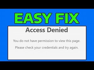 How To Fix Access Permission Denied Error in Windows (Contact Network Administrator)