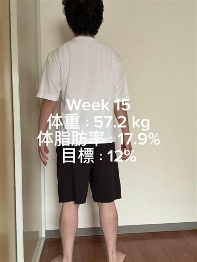 Week15｜体脂肪率17.9%｜10月InBody12%を目指す40歳の減量記録