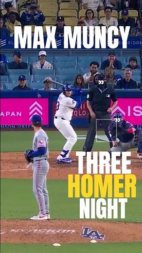 🚨 3 HRs & WALK-OFF‼️ 💥💣⚾️🧢 | MUNCY #shorts #baseball #highlights