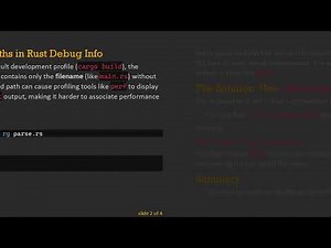 Get Full Source File Paths in Rust Debug Info for perf Analysis