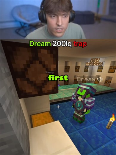 Dream 200iq trap #minecraft #drdonut #dream | Dream