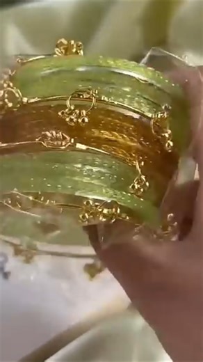 ✨♥️ new trendy party wear bengal set#design Kashmiri bangles#viral shorts#