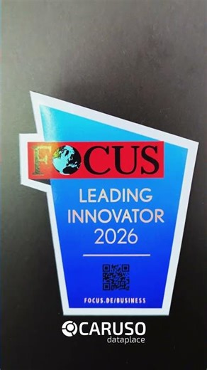 CARUSO has been named LEADING INNOVATOR 2026 by FOCUS BUSINESS!E