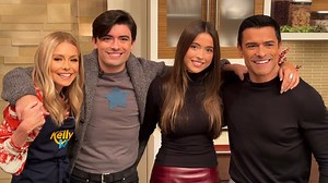 Kelly Ripa's daughter Lola flaunts toned figure in red mini-skirt on Live