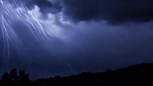 Download This dramatic time lapse captures a thunderstorm with multiple bolts of lightning flashing across the sky. The powerful energy of the storm and the striking bolts create an intense atmosphere for free