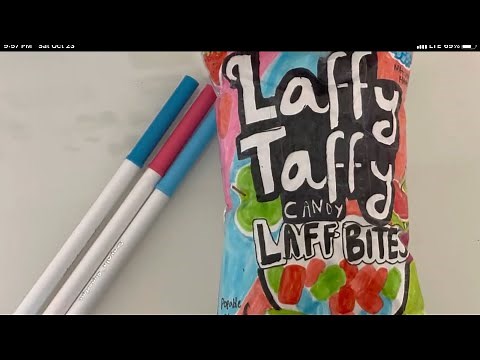 How to make laffy Taffy laff bites paper squishy 🍓