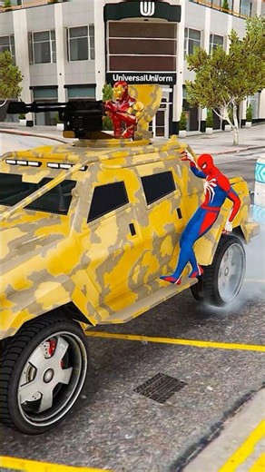 Spider-Man Called Ironman And His Brother To Rescued Him From Venom Gang #shorts #shortsfeed #gta