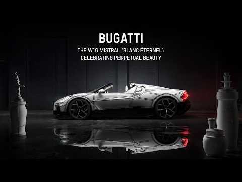 The BUGATTI W16 MISTRAL ‘BLANC ÉTERNEL’: Celebrating perpetual beauty