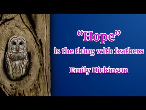 Hope is the thing with feathers by Emily Dickinson | Perched Poetry Recital