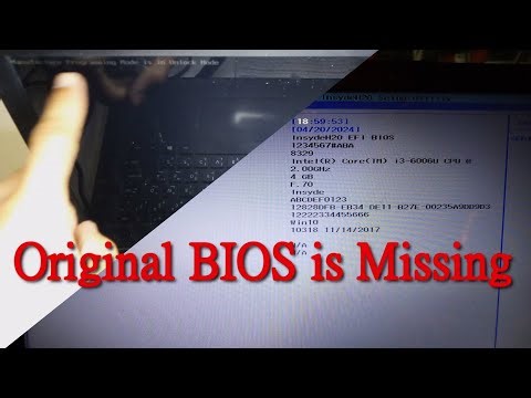 Lost my Original BIOS | Fixing DMI and MPM for HP NoteBook 15-bs