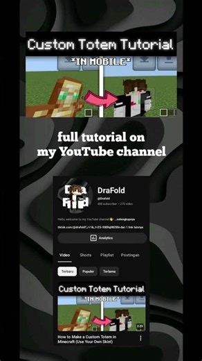 How to Make a Custom Totem in Minecraft (Use Your Own Skin!)