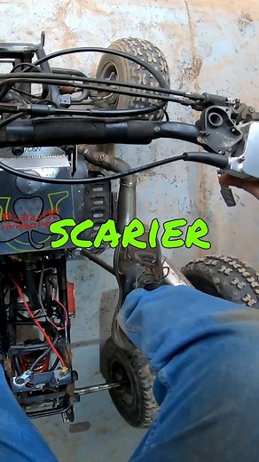 208K views · 10K reactions | CRAZY Old School Banshee Swapped Kids Quad RIPS! (SCARY FAST!) #banshee #chinese #scary #stupidfastjohn #yamaha #engineswap #swap #kidsquad #atv #tinybanshee | Stupid Fast John | Facebook