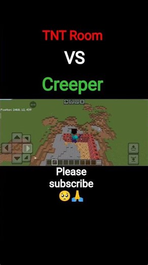 TNT Room vs creeper #minecraft #minecrafthindi #shorts ‪@Kirangamer2‬ ‪@STEEL-WING‬ #please