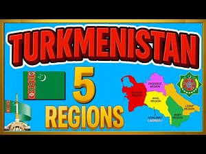 Turkmenistan Map 🇹🇲 | Regions of Turkmenistan | #turkmenistan