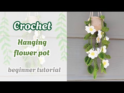 DIY Crochet Hanging Flower Pot | Easy Amigurumi Tutorial for Home Decor