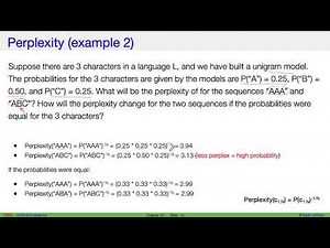 AI - Ch22 - How to calculate perplexity?