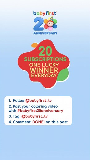Win a FREE Year of The First App! BabyFirst 20th Anniversary Giveaway