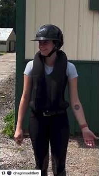 Helite Zip In equestrian air vest demonstration