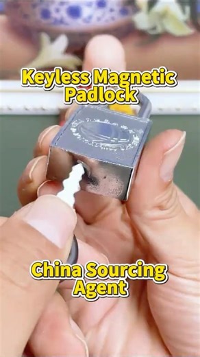No keyhole. One swipe opens it. Source from China? DM me.#MagneticLock #KeylessSecurity #Sourcing