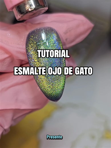 Respuesta a @yyouubaby tutorial esmalte ojo de gato #esmalteojodegato #cateyesnails #tutorialuñas #uñastutorial #cateyesnails