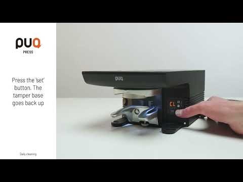 PUQ Press M6 Daily Cleaning Guide — Tamper Base, Sensor & Lower Clamp