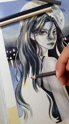 Semi Realistic Art in Grayscale: Exploring Color Pencil Techniques