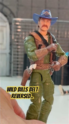 Wild Bill GIJOE Classifed series action figure hasbro belt on backward #shorts