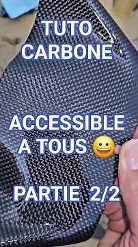 Fabriquer une pièce carbone sans matériels😀 #tuto #tutorial #carbone #moto #automobile #astuce