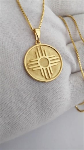 Customizable Zia Sun Symbol Necklace, Personalized New Mexico Symbol Necklace - Etsy