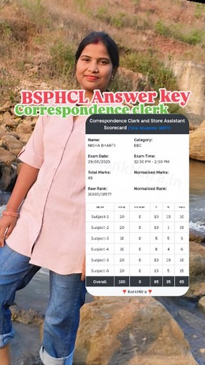 Abhi Nisha on Instagram: "BSPHCL Answer key"