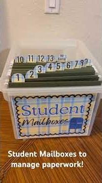 Student Mailboxes to manage paperwork! #teacher #teacherresources #thirdgradeteacher #classroom