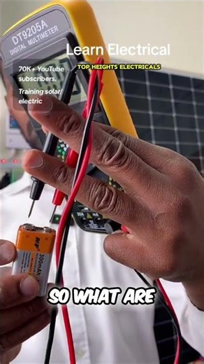 Measure Voltage: Positive & Negative Terminal Connection #shorts