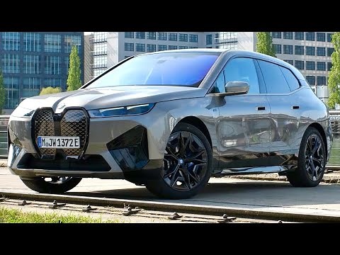 BMW iX M60 2023 - exterior & interior details (Oxid grey metallic)