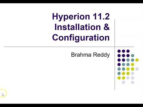 Oracle Hyperion EPM 11.2 Installation Demo