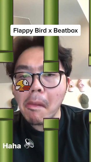 I added my own background music to Flappy Bird #flappybird #beatbox #hiphop #trap #atlanta #videogames #music #beats